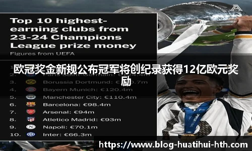 欧冠奖金新规公布冠军将创纪录获得12亿欧元奖励