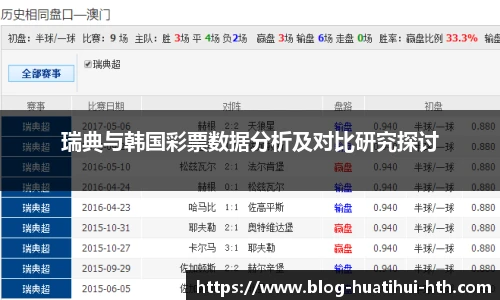 瑞典与韩国彩票数据分析及对比研究探讨